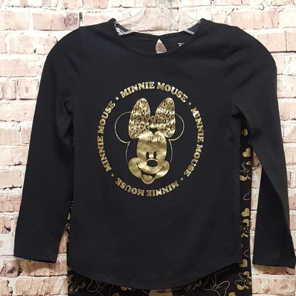 4536  Disney Jumping Beans Minnie Mouse Long Sleeve T-Shirt Size 7 - Picture 1 of 4